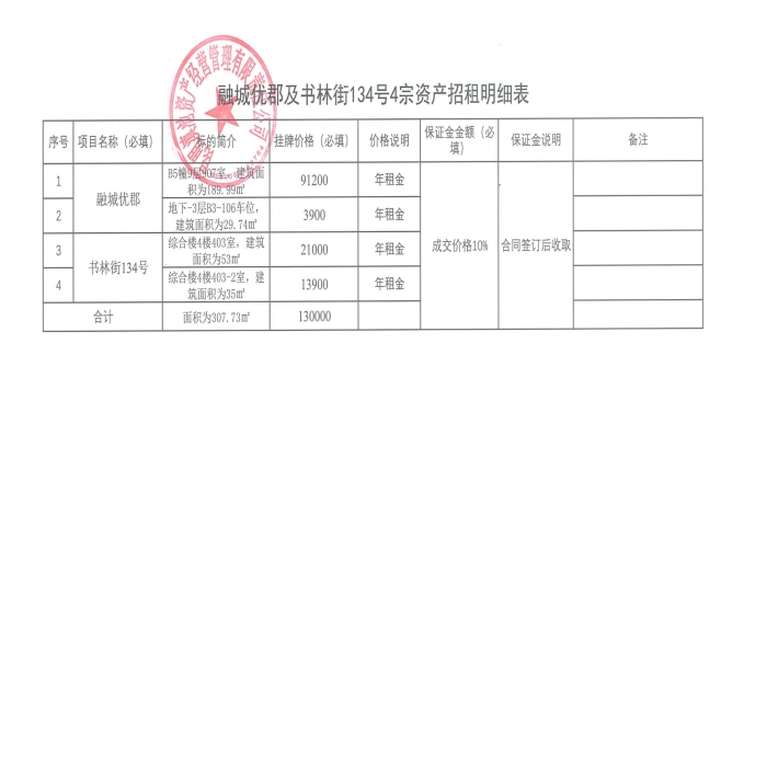 融城優郡及書林街134号招租公告-7